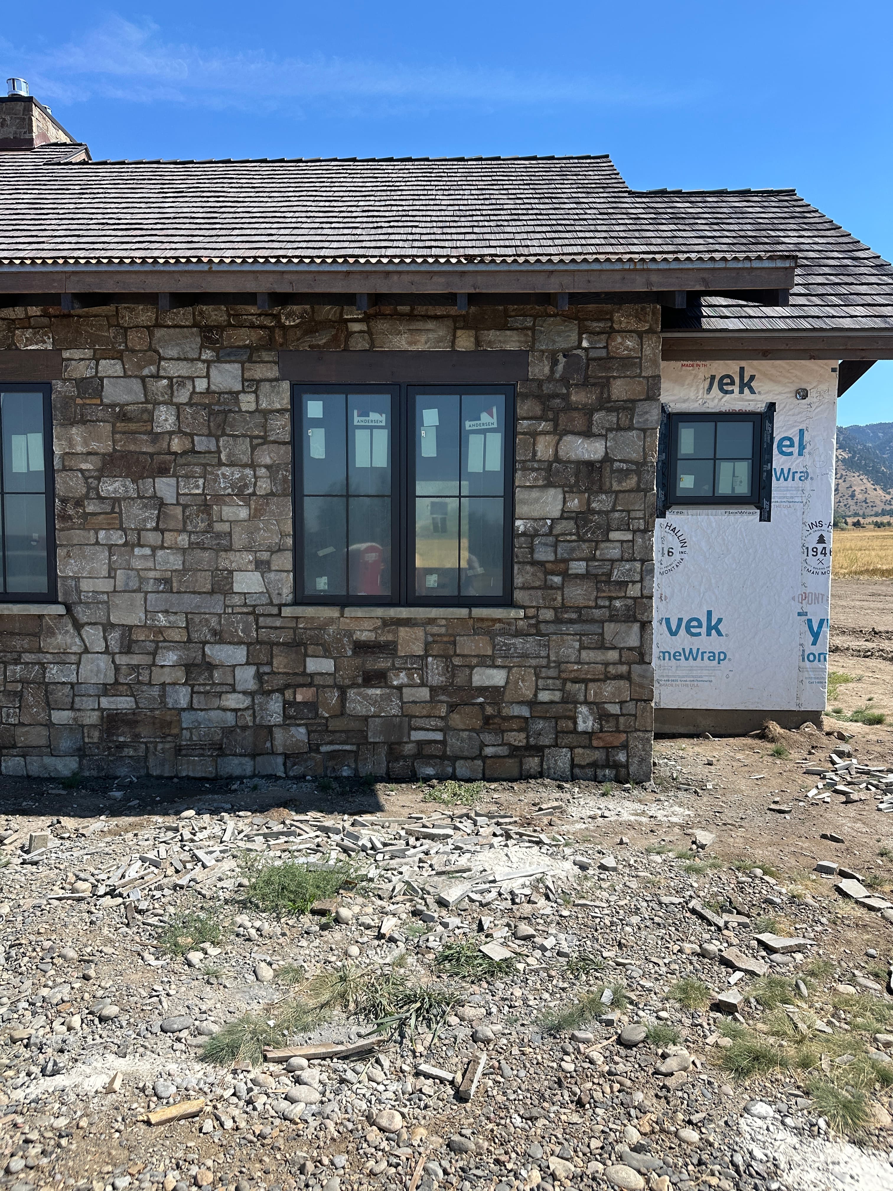 Full exterior stone siding